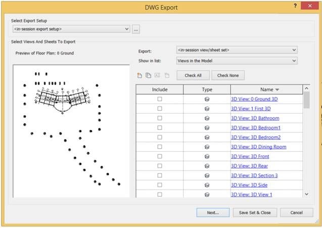 How to convert revit to Autocad DWG autocad dwg5