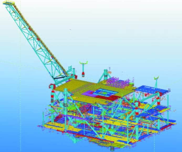 Structure Steel Detailing for Developing an Offshore oil Platform steel structure detailing