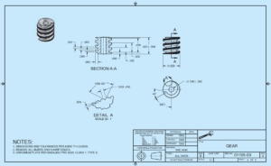 gear part drawings