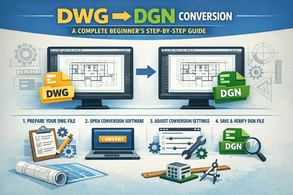 DWG to DGN Conversion: A Complete Beginner’s Step-by-Step Guide