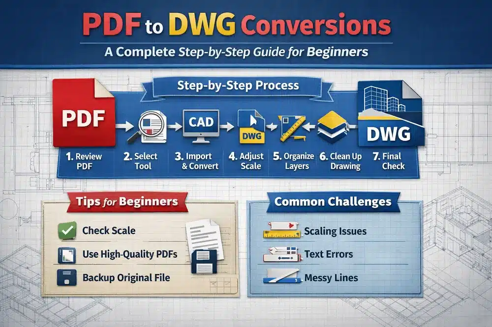 PDF to DWG Conversions: A Complete Step-by-Step Guide for Beginners